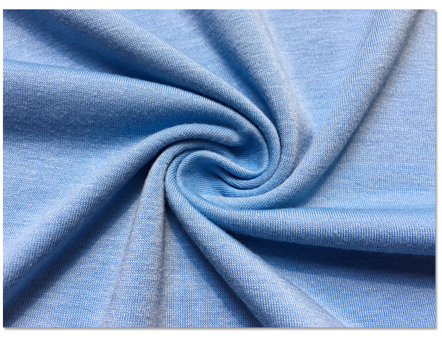 Tissu jersey simple en polyester tricoté doux de haute qualité