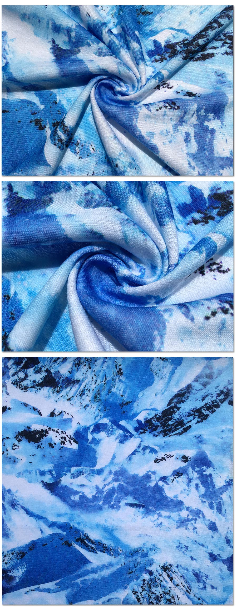 Tricoté fantaisie imprimé par sublimation polyester interlock