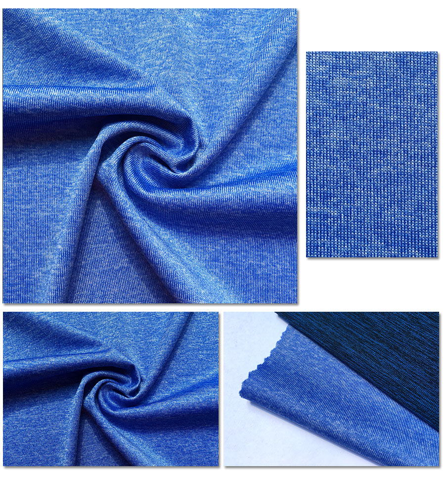 Jersey simple en polyester 15 % coton TC