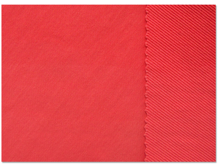Tissu en coton poly sergé pour l'industrie du vêtement