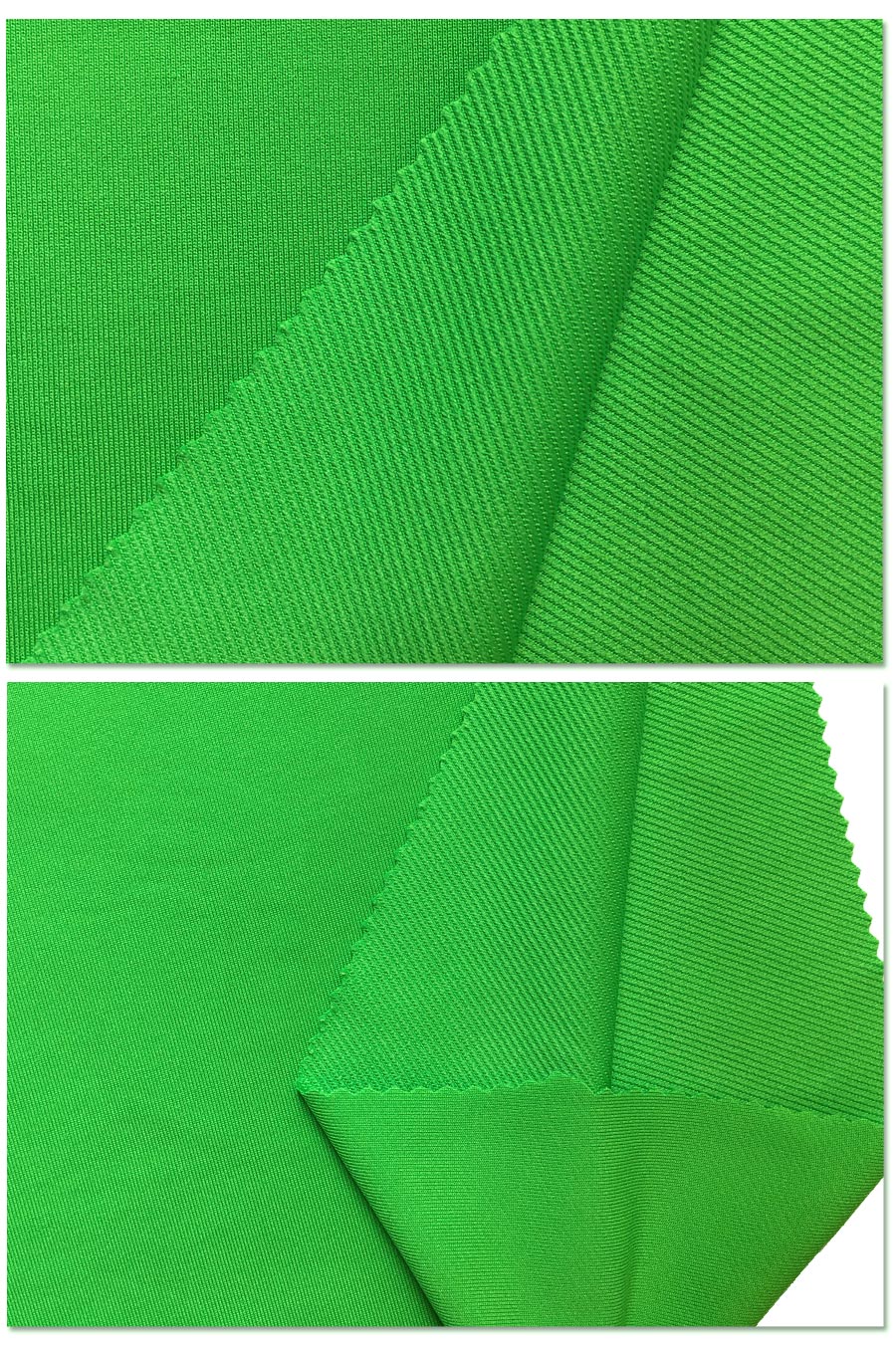 Tissu polaire sergé de polyester tricoté bio-polonais