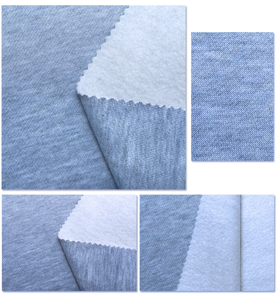 Tissu polaire DTY brossé sur un côté en polyester