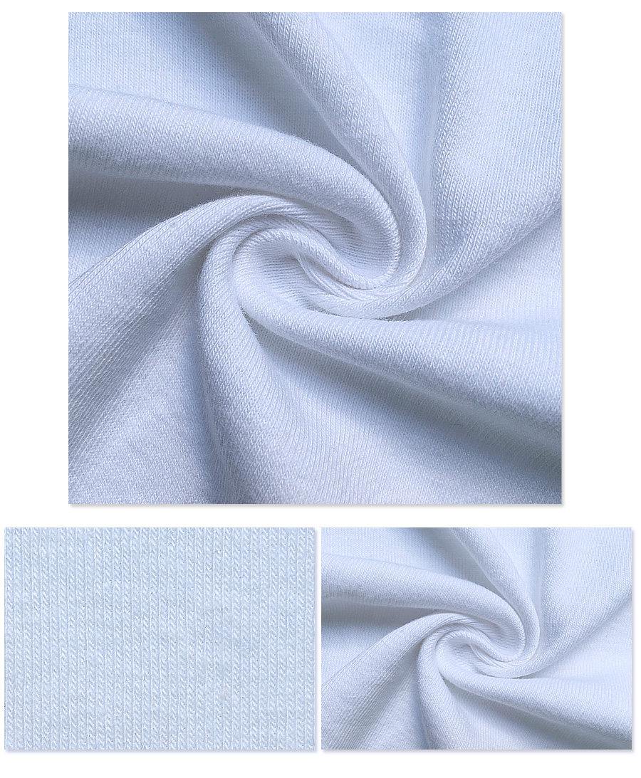 Tissu interlock côtelé en coton peigné tricoté