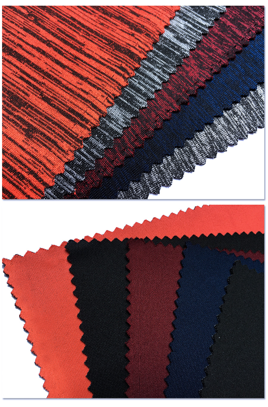 Tissu interlock 50 % polyester 50 % rayonne TR Spandex