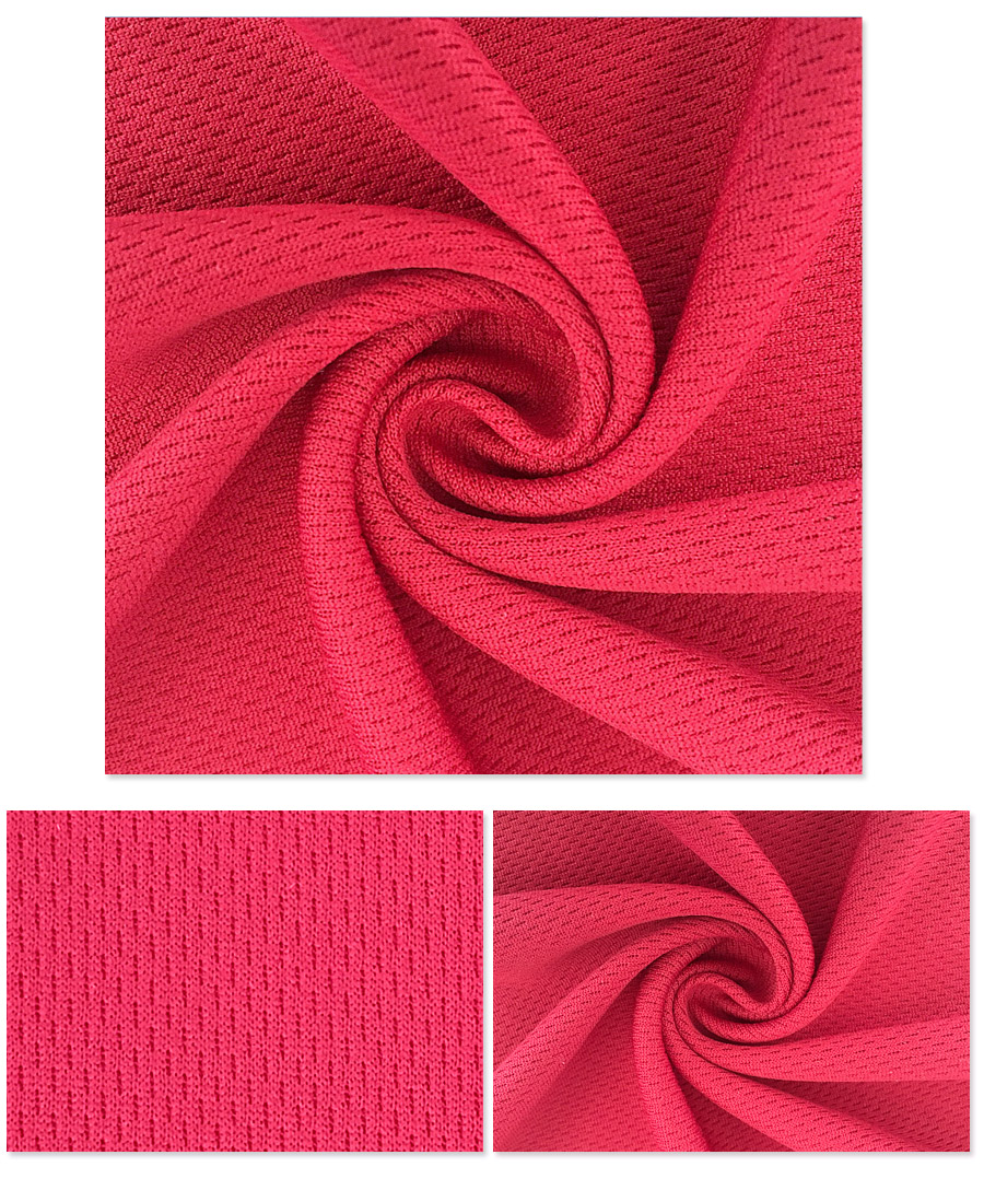 Tissu 1,6M 170G Knit Poly Sport Shirt Birdeye Rouge